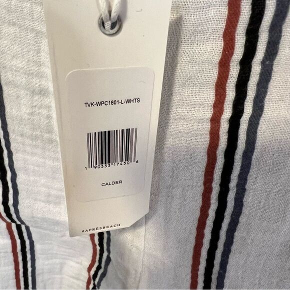 NWT Revolve x Tavik Calder Pant in White Stripe | Size L - Picture 7 of 12